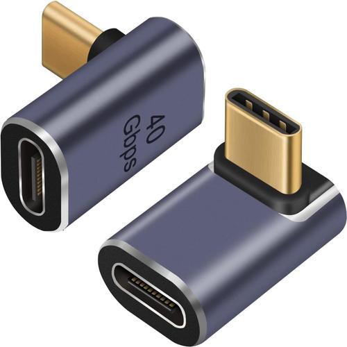 40G-male-female-90 Adaptateur USB C 40Gbps(2 Paquet), Adaptateur US... on Productcaster.