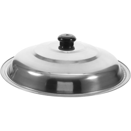 Argent Couvercle De Wok En Acier Inoxydable Couvercle De Casserole ... on Productcaster.