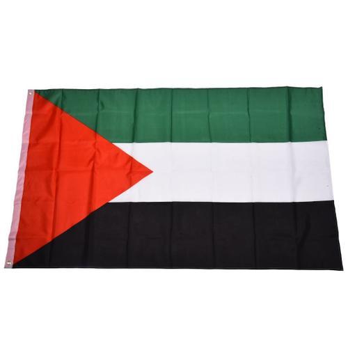 rouge+noir+vert+blanc Drapeau national de Palestine 5 Pieds x 3 Pieds on Productcaster.