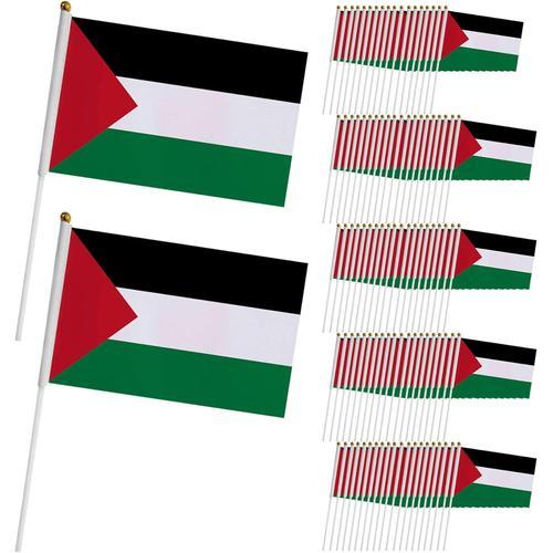 Petit Drapeau de la Palestine, 100pcs Mini Drapeaux Country avec ma... on Productcaster.