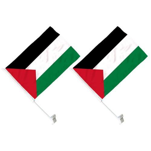 comme montré 2 Pièces Drapeau Palestinien Décor De Drapeau De Fenêt... on Productcaster.