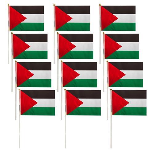 multicolore Lot de 12 Petits Drapeaux Palestiniens 14 x 21 cm Drape... on Productcaster.