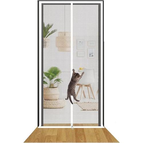 A Porte Moustiquaire Chat Moustiquaire Porte Balcon 110x220cm Épais... on Productcaster.