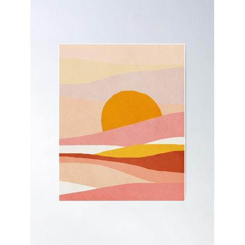 Canevas imprimer Abstrait, Paysage, Soleil, Art mural moderne pour ... on Productcaster.