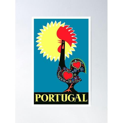 Canevas imprimer 1965 Portugal Coq De Barcelos Voyage Impression su... on Productcaster.