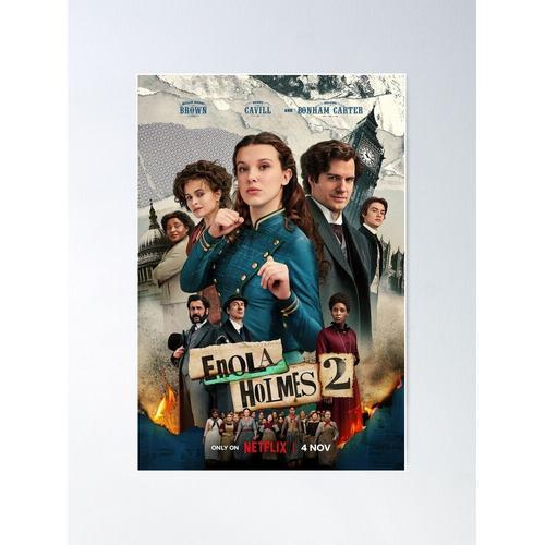 Canevas imprimer Enola Holmes 2 (2022) Impression sur toile DIY ins... on Productcaster.