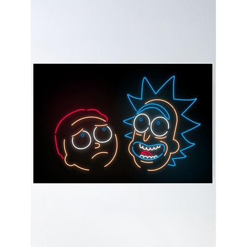 Canevas imprimer We're Neon Morty Impression sur toile DIY installe... on Productcaster.