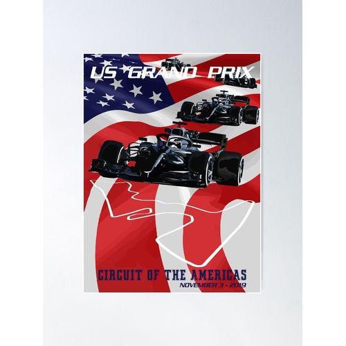 Canevas imprimer Grand Prix des États-Unis 2019 - CIRCUIT DES AMÉRI... on Productcaster.