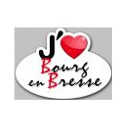 J'aime Bourg En Bresse (15x11cm) - Sticker/Autocollant on Productcaster.