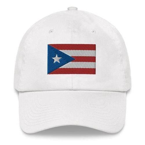 Casquette Drapeau De Porto Rico Blanc on Productcaster.