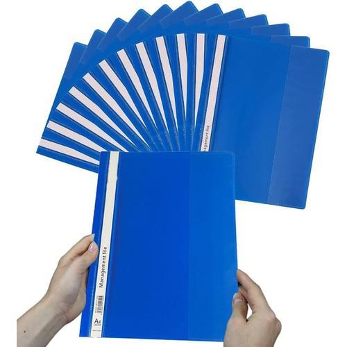 Bleu Lot de 12 Chemises de présentation A4 couverture avant transpa... on Productcaster.