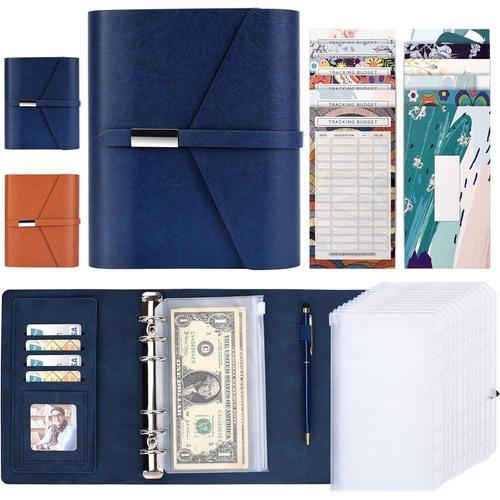 bleu , Classeur A6 enveloppe budget, 12 feuilles, Pochettes Transpa... on Productcaster.