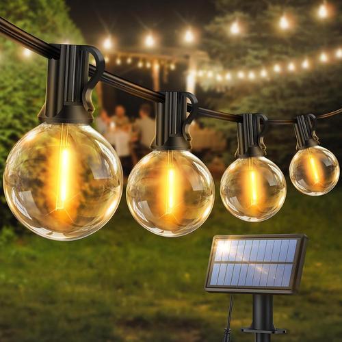 Blanc Chaud Guirlande Lumineuse Exterieure Solaire Jardin - Guirlan... on Productcaster.