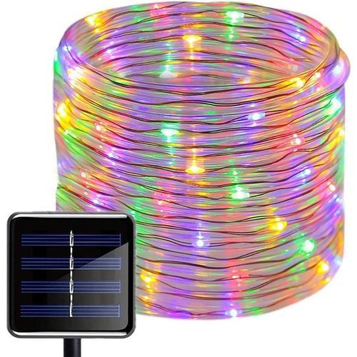 Multicolore Tube De Lumière Solaire Extérieure, 12m 100 Led Pipe Gu... on Productcaster.