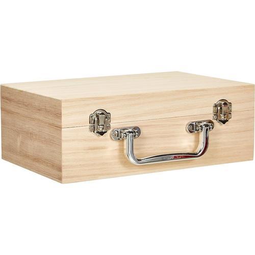 Valise En Bois À Décorer € ¿ Coffret Avec Poignée En Métal € ¿ Idéa... on Productcaster.