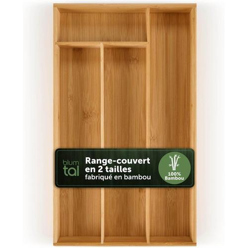 Naturel Range Couvert en Bambou - Range Couverts Pour Tiroir Avec 4... on Productcaster.