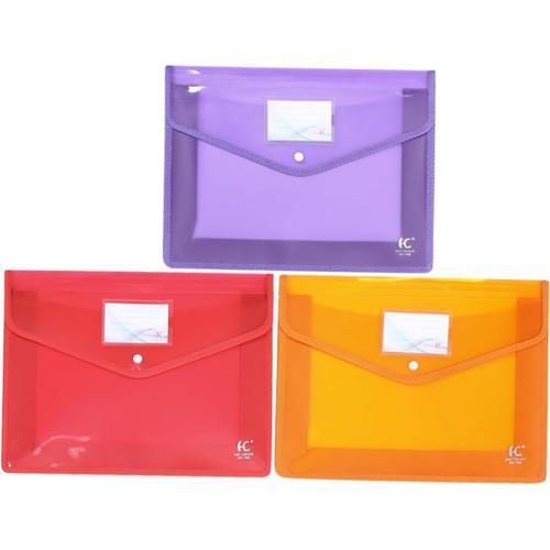 Violet, Rouge, Orange Lot De 3 Pochettes Colorées En Pvc Imperméabl... on Productcaster.