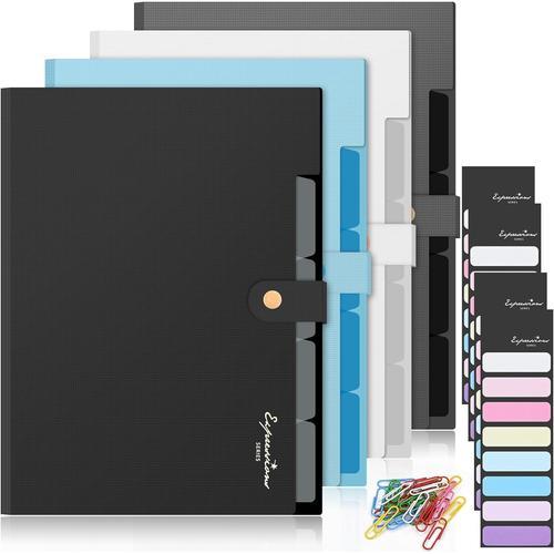 Lot de 4 trieurs A4 - Motif grille - Organiseur de documents avec é... on Productcaster.