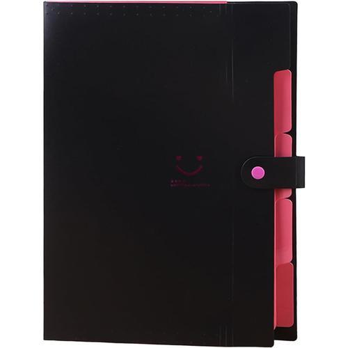 Noir Porte-documents extensible format lettre pochettes accordéon d... on Productcaster.