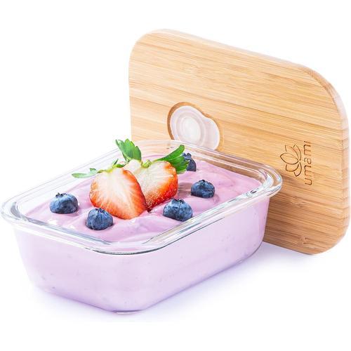 Moderne, D'inspiration Japonaise Lunch Box En Verre & Bambou, Boîte... on Productcaster.