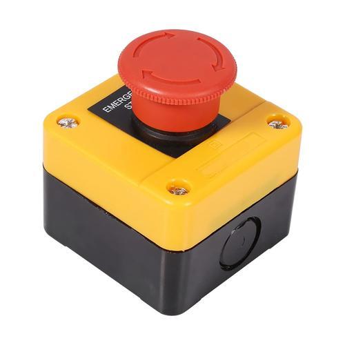 1Pc Bouton D'arrêt D'urgence Signe Rouge Interrupteur D'arrêt D'urg... on Productcaster.