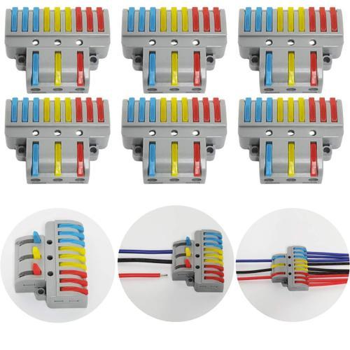 Ensemble-1 Terminal butt 6 Pcs Connecteur électrique avec levier de... on Productcaster.