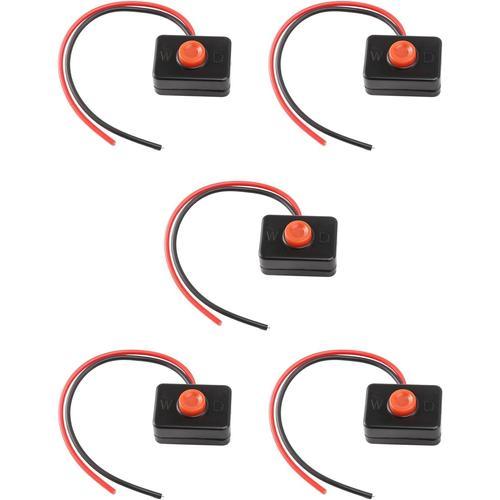 Noire 5X DC 12V2A Bouton Poussoir Momentanement Adhesif Actionne po... on Productcaster.