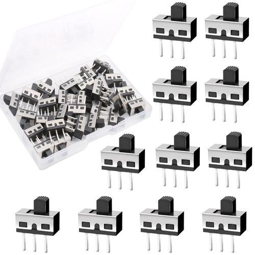 50pcs Mini Interrupteur à Glissière 3 Broches 2 Positions 1P2T SPDT... on Productcaster.