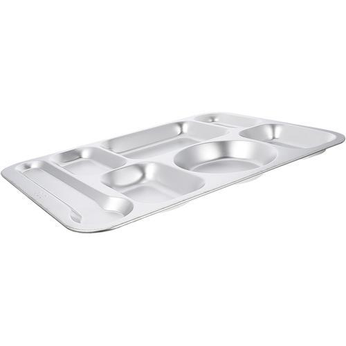 Argent 1 Pc Plaque De Compartiment Plateau De Service En Métal Plat... on Productcaster.