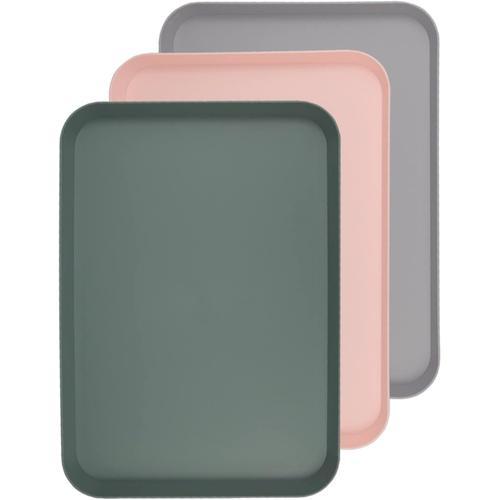 Cafés 3 Pcs Plateau Plastique Rectangulaire Plateaux De Service En ... on Productcaster.