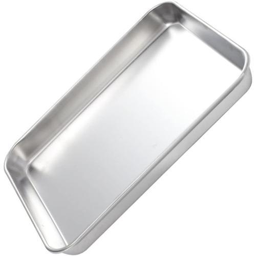 Argent 1pc Plateau En Acier Inoxydable Plateau À Fond Plat Support ... on Productcaster.