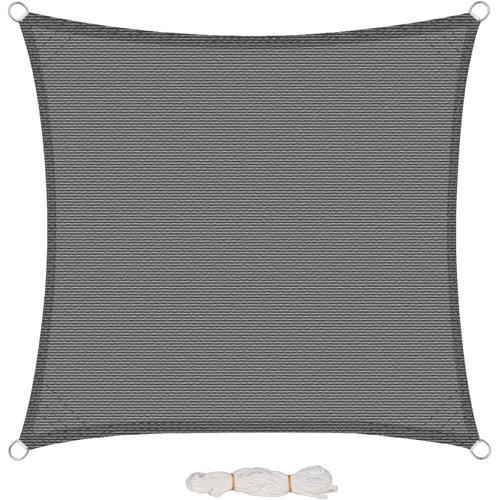 Gris Voile D'ombrage Carré Respirant En Hdpe 200g/M2 2x2m Protectio... on Productcaster.