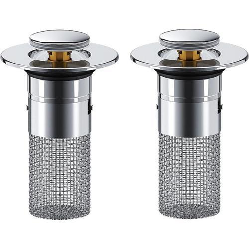 A 2PCS Bouchon De Lavabo Bouchon De Baignoire avec Crépine Anti-Blo... on Productcaster.