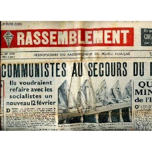 Le Rassemblement N° 150 Du Samedi 4 Mars 1950 Les Communistes Au Se... on Productcaster.