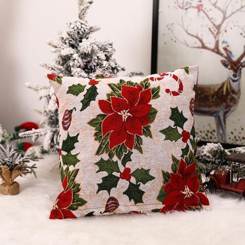 Housse de coussin de noël en Polyester, taie d'oreiller imprimée po... on Productcaster.