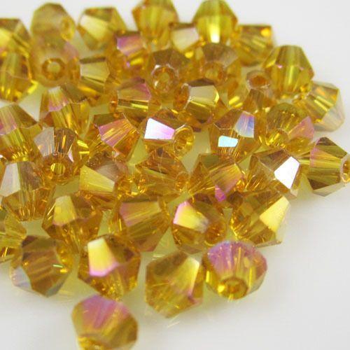 Perles En Cristal Bicone, 720 Pièces/Lot, Topaze 4mm, Couleur Ab Ch... on Productcaster.