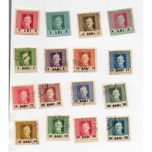 Kuk Feldpost- Lot De 16 Timbres Oblitérés- Année 1917 on Productcaster.