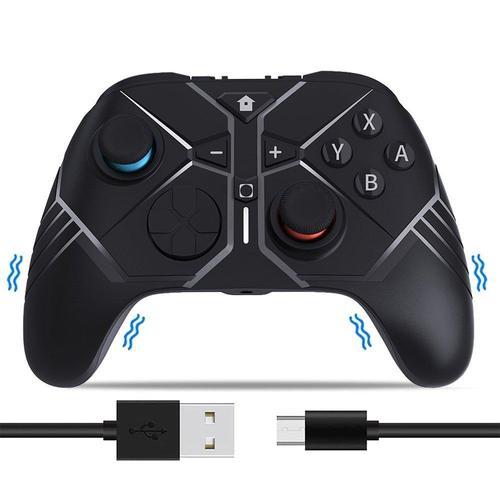 Contrôleur Switch, Bluetooth, Mode Vibration, Pc, Noir on Productcaster.