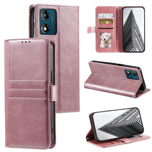 Flip Étui Pour Motorola Moto E14 Cuir Pu Bicelle Portefeuille 6 Fen... on Productcaster.