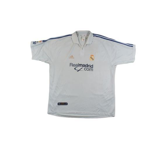 Maillot De Football Rétro Domicile Real Madrid Cf 2001-2002 on Productcaster.