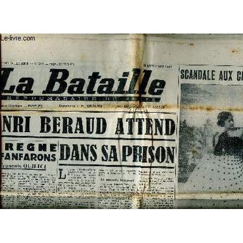 La Bataille N°248 22 Septembre 1949 Henri Beraud Attend Dans Sa Pri... on Productcaster.