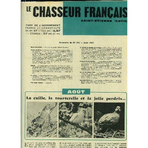 Le Chasseur Français Saint-Etienne Loire N° 846, Aout 1967 : La Cai... on Productcaster.