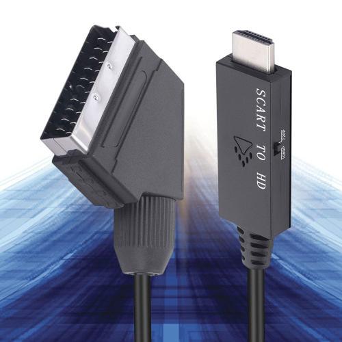 Adaptateur de convertisseur vidéo 1m Scart à HDMI, câble de convert... on Productcaster.