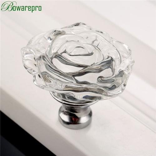 Bowarepro-Poignée en Verre Rose Clip, Bouton d'Armoire, Poignée de ... on Productcaster.