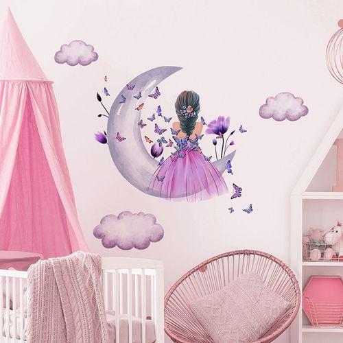 Autocollants muraux en vinyle amovibles pour petite fille, motif pa... on Productcaster.