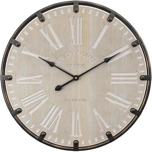 Grande Horloge Murale 50cm Vintage Horloge Murale Industrielle euro... on Productcaster.