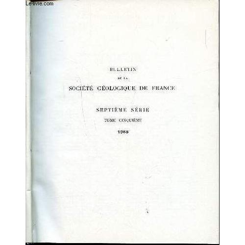 Bulletin De La Société Géologique De France 7è Série Tome Cinquième... on Productcaster.