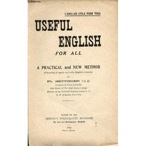 L Anglais Utile Pour Tous - Useful English For All A Practical And ... on Productcaster.