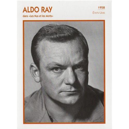 Fiche Portrait De Star Aldo Ray on Productcaster.