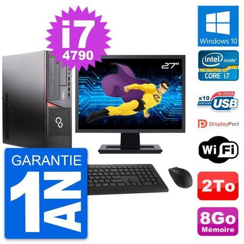 PC Fujitsu E920 DT Ecran 27" Intel i7-4790 RAM 8Go Disque 2To Windo... (Reconditionné) on Productcaster.